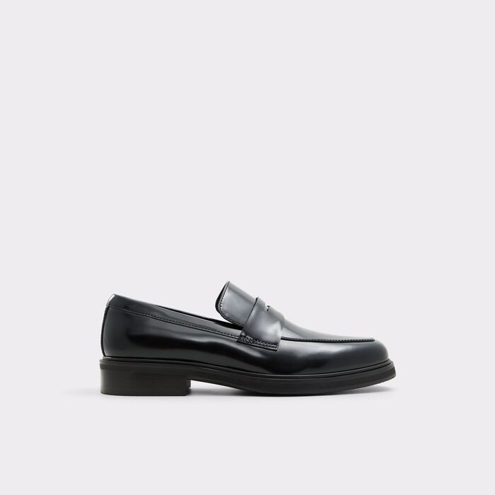 Loafers in black leather - LUKA
