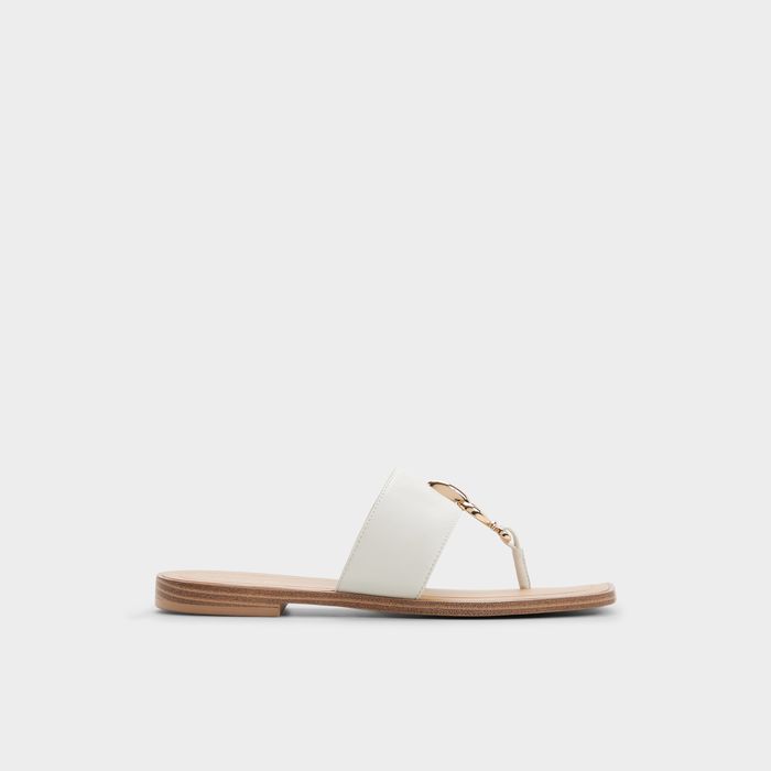 Flat sandals in white - MADALINE
