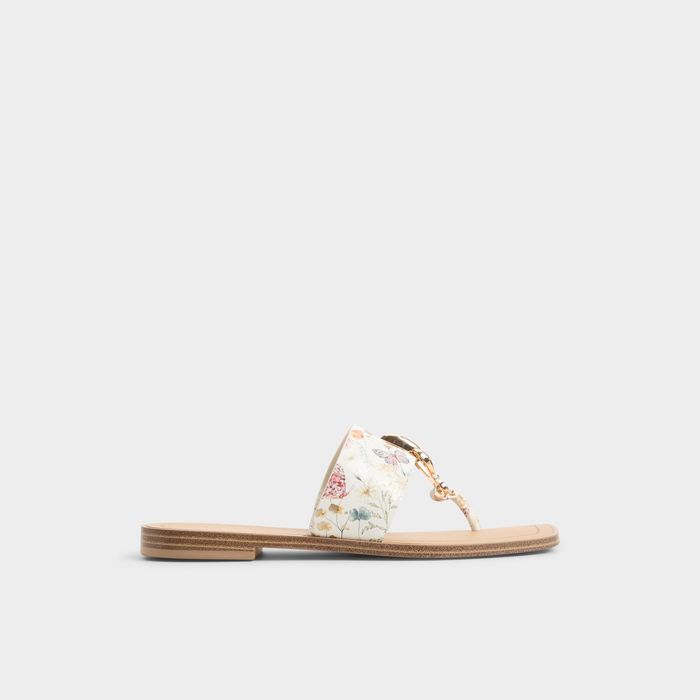 Flat sandals in white - MADALINE