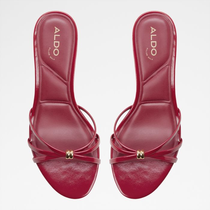 Stiletto heeled sandals in red - MADALYN