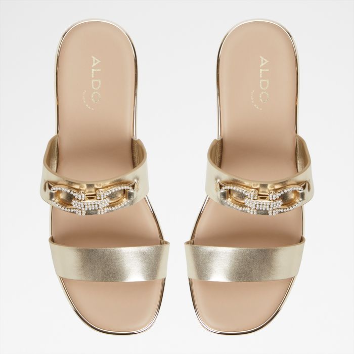 Platform sandals in gold - MARREN
