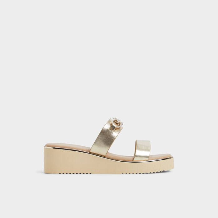 Platform sandals in gold - MARREN