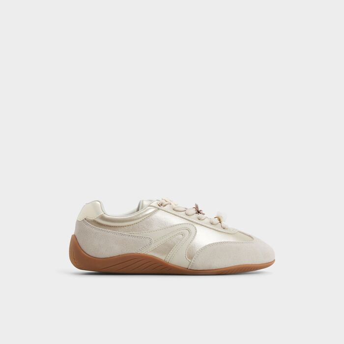 Flat trainers in gold - MAXIE