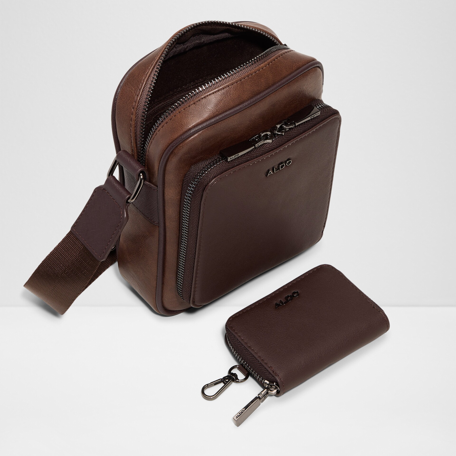 (取寄) アルド メンズ  ALDO men Wynford Dark Brown Man crossbody bag in brown - MAXIMILIAN228002029 | ALDO Cyprus