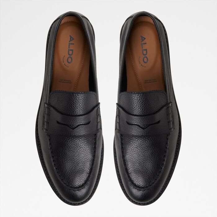 Loafers in black leather - MELVILLE-IN