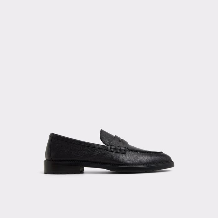 Loafers in black leather - MELVILLE-IN