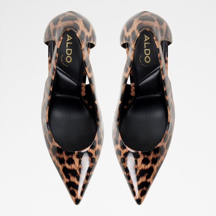 Stiletto heeled shoes in black patent - MESARTHIM