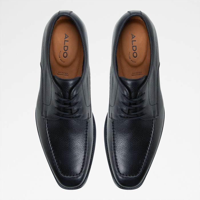 Dress shoes in black leather - MONTCOURT