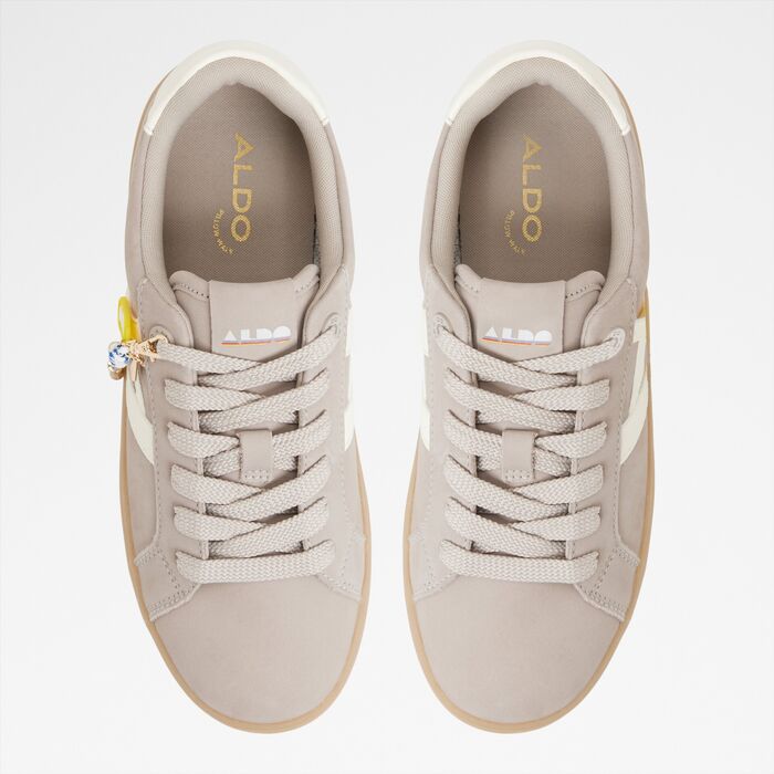 Flat trainers in grey leather - MTL72SNEAKER-L