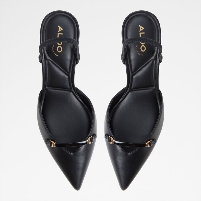 Kitten heeled shoes in black - NAILAH