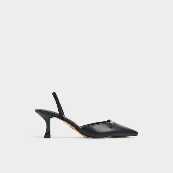 Kitten heeled shoes in black - NAILAH