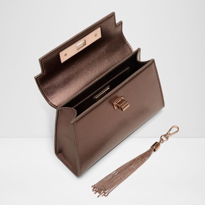 Handbag in bronze - NIKI