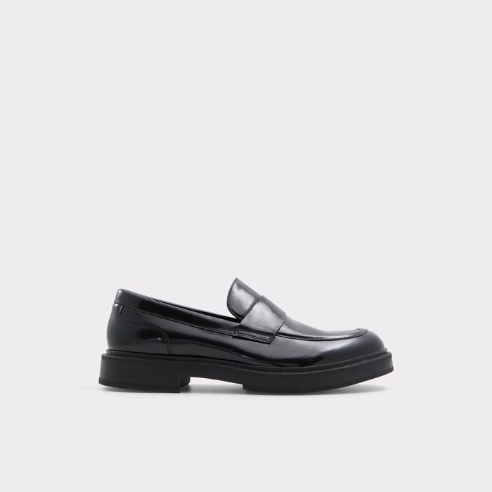 Loafers in black leather - NIKO