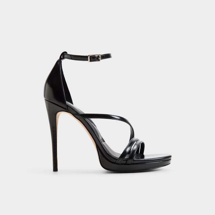 Stiletto heeled sandals in black - ODELLA