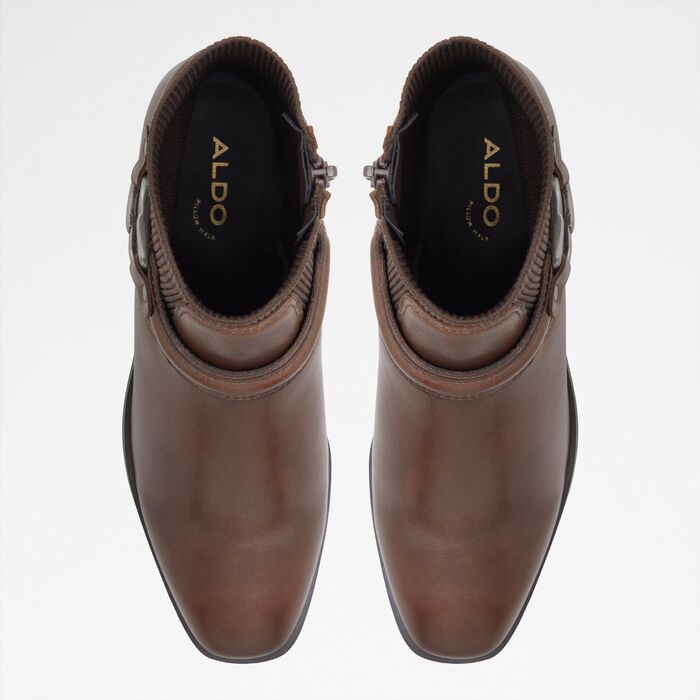 Flat ankle boots in brown leather - ONITRAM