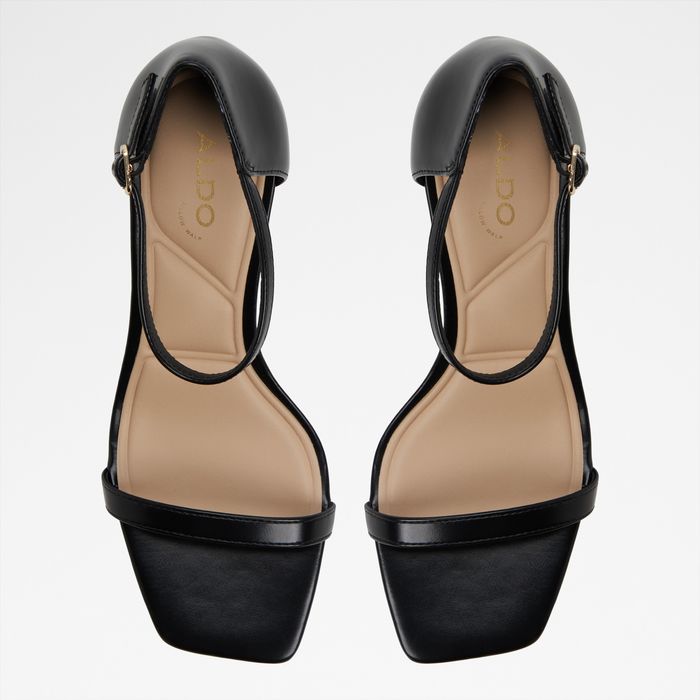 Stiletto heeled sandals in black - PARAGON
