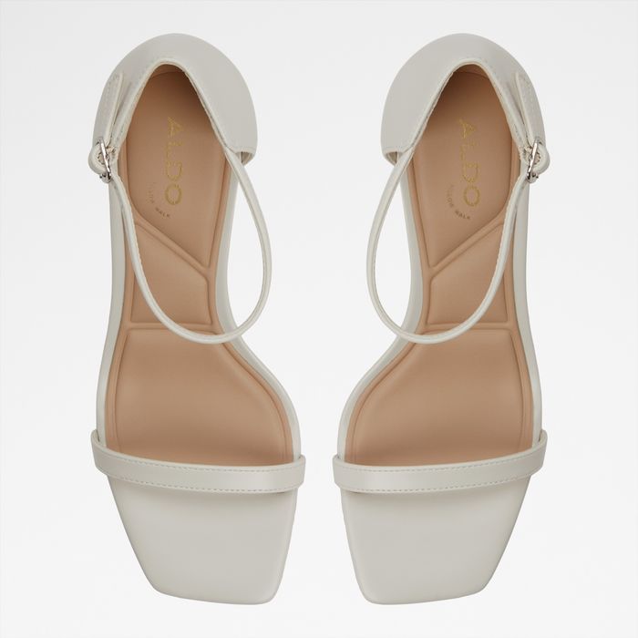 Stiletto heeled sandals in white - PARAGON