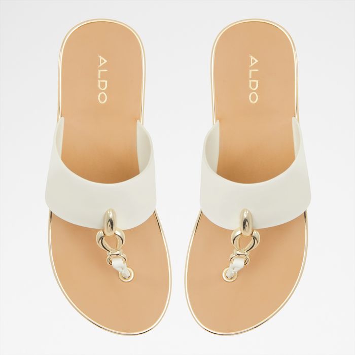 Wedge heeled sandals in white - PENELOPY