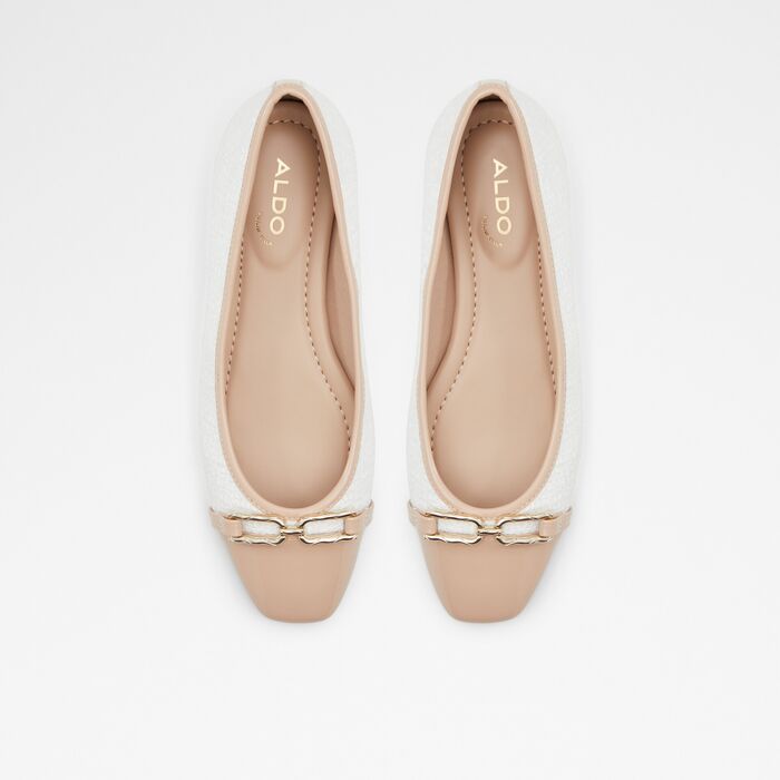 Flat ballerinas in white - PRERI