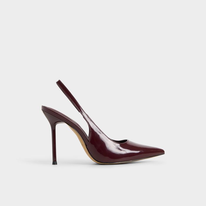 Stiletto heeled shoes in bordo patent - PUCKERUP