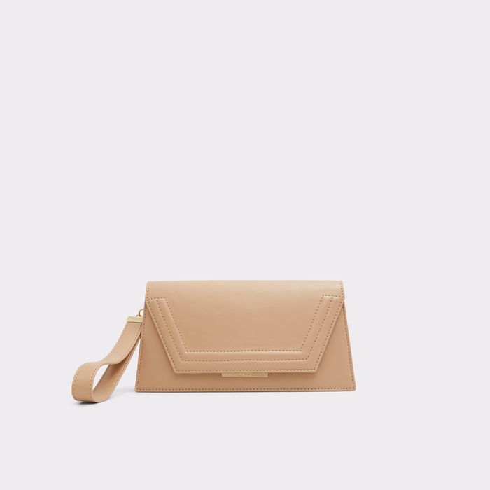 Handbag in beige patent - QUARIE