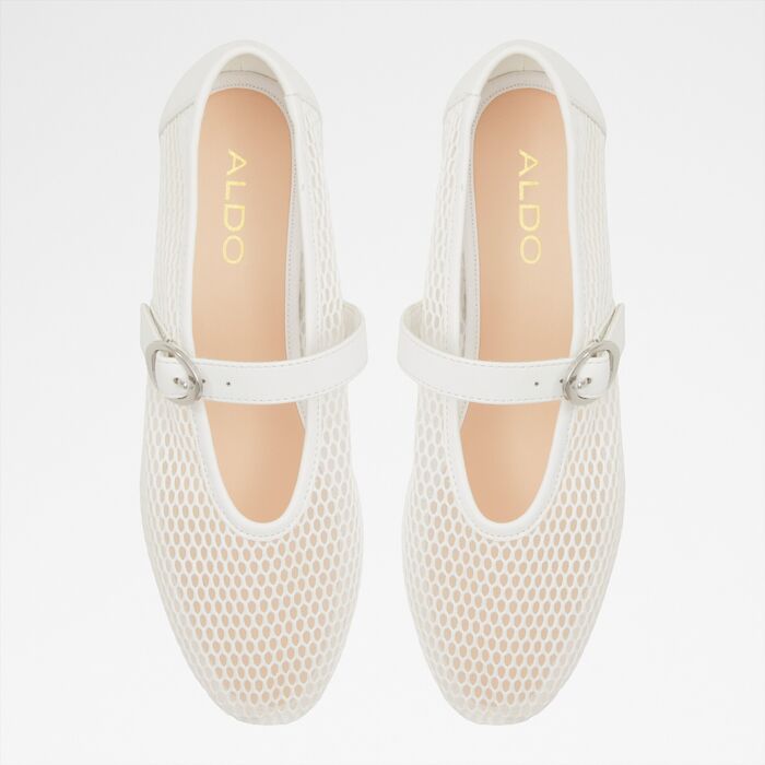 Flat ballerinas in white - QUINCEY
