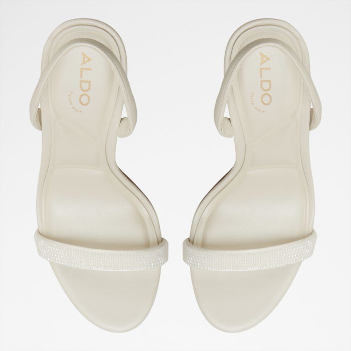 Stiletto heeled sandals in white - QUINNEY