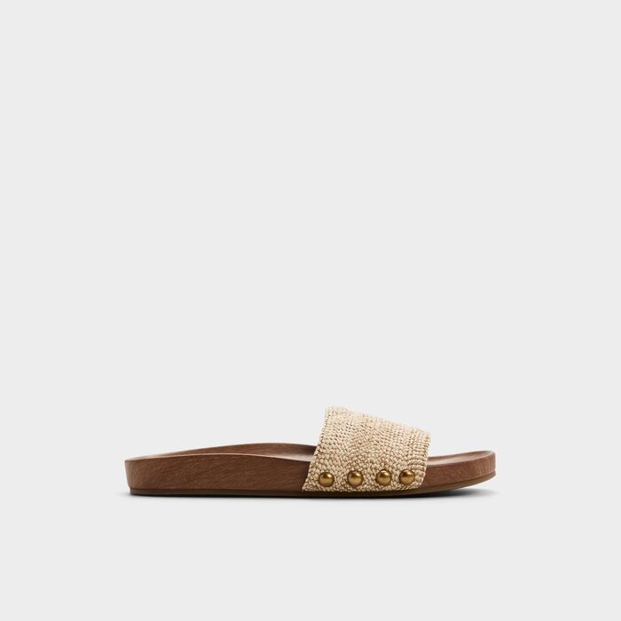 Flat sandals in beige - ROOTED