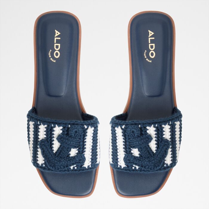 Flat sandals in navy - SABBIA