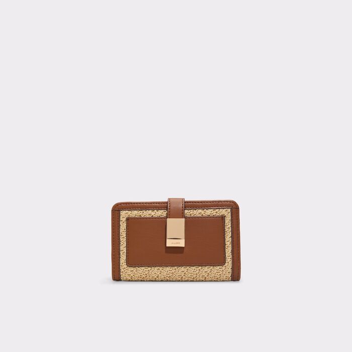Wallet in beige and cognac - SANDGATE