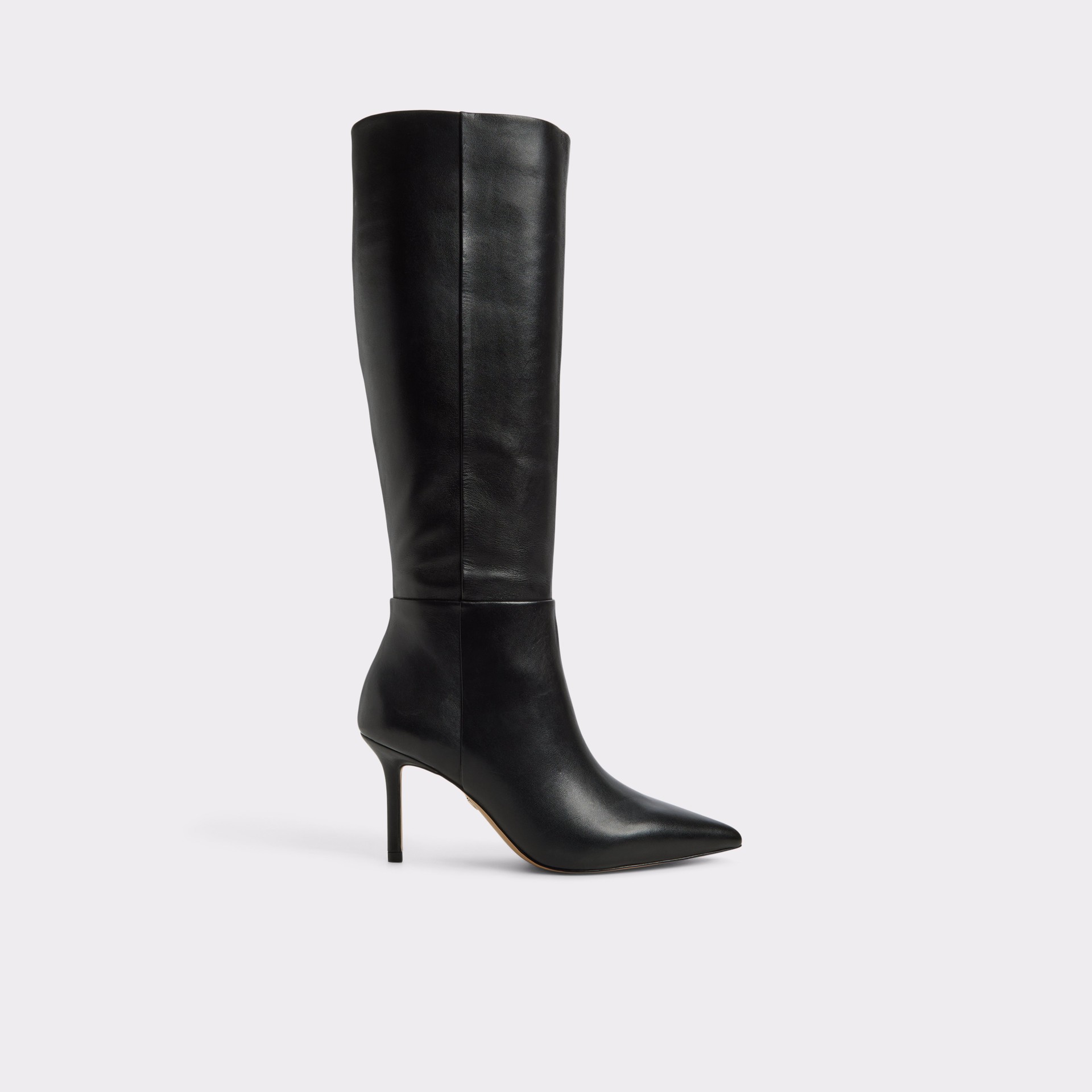 Ladies boots in black leather, stiletto heel - SAPHIRIA001001043