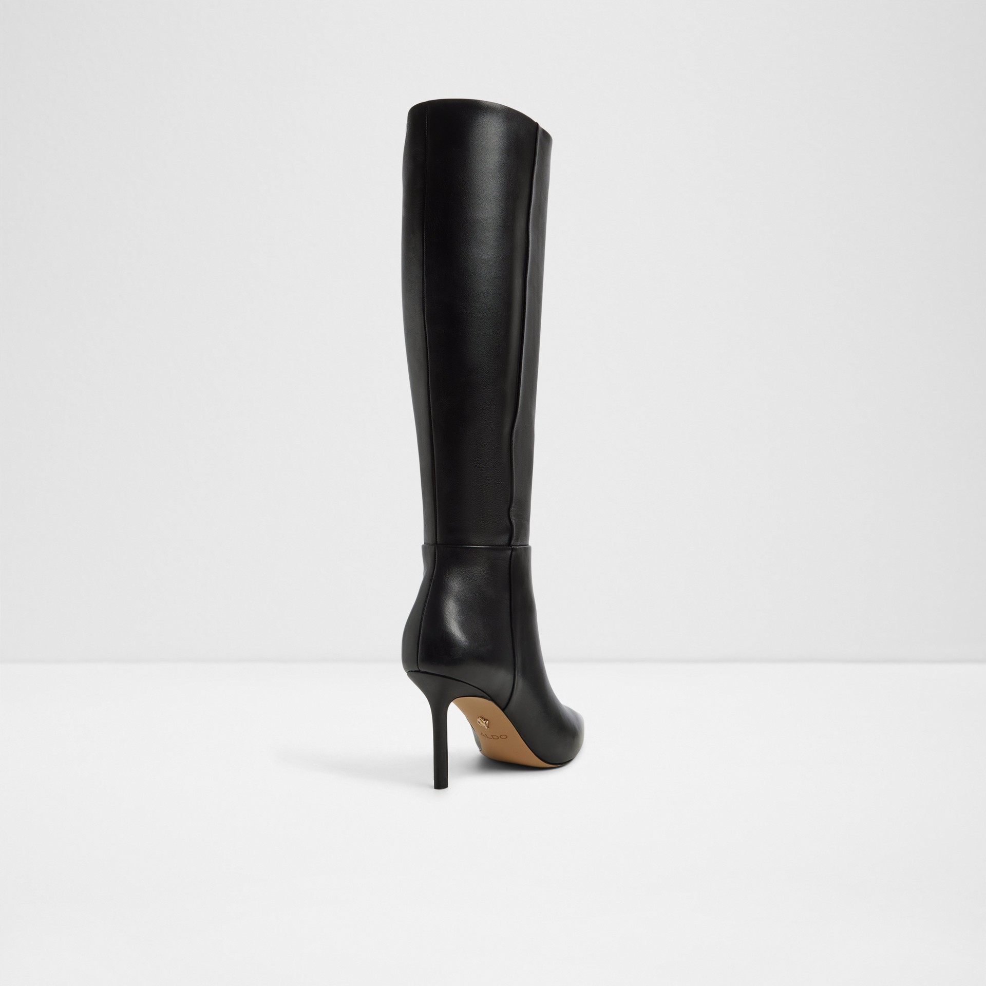 Ladies boots in black leather, stiletto heel - SAPHIRIA001001043