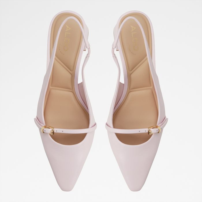 Block heeled shoes in pink leather - SKEPPER