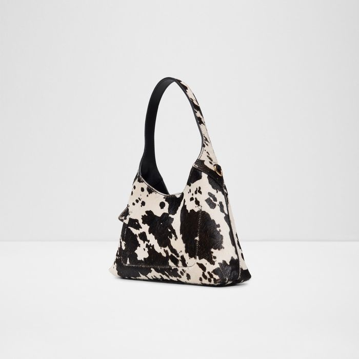 Shoulder bag in black leather - SMALLHARPER