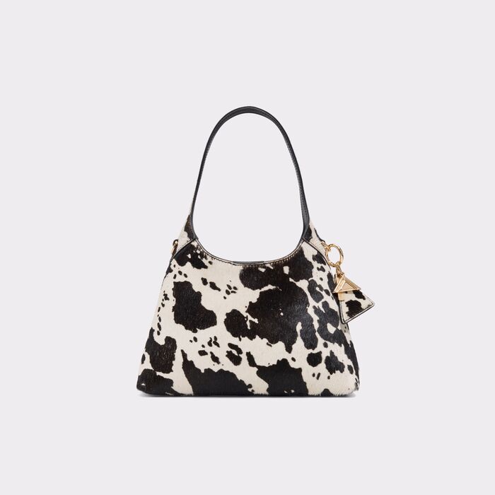 Shoulder bag in black leather - SMALLHARPER