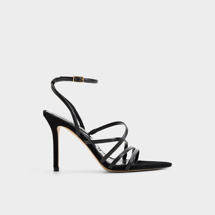Stiletto heeled sandals in black - SOLANIA