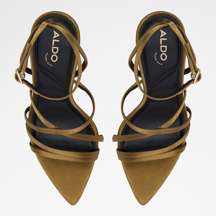 Stiletto heeled sandals in green - SOLANIA