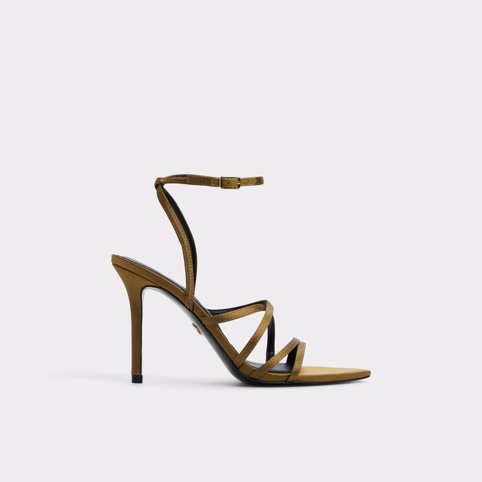 Stiletto heeled sandals in green - SOLANIA