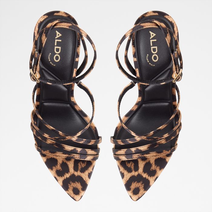 Stiletto heeled sandals in black - SOLANIA