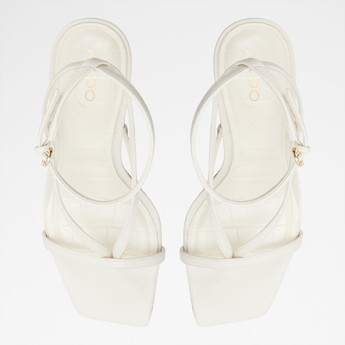 Stiletto heeled sandals in white - SPARKS