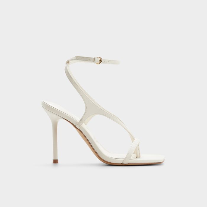 Stiletto heeled sandals in white - SPARKS