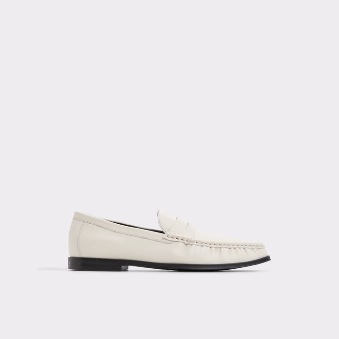 Loafers in white leather - SPEAKEASY