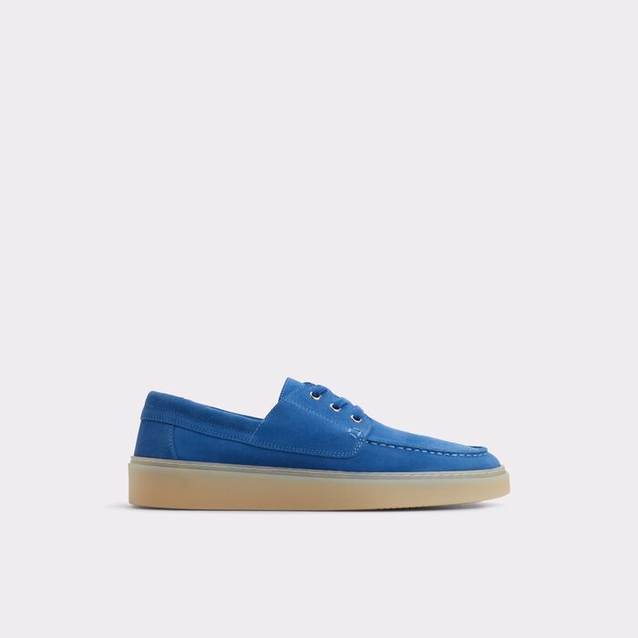 Boat shoes in blue leather - STAZO