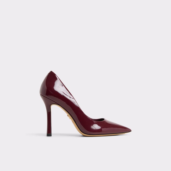 Stiletto heeled shoes in bordo patent - STESSY3.0