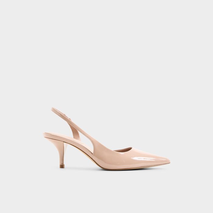 Stiletto heeled shoes in beige patent - STESSYLOWSLING