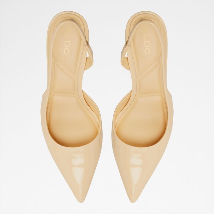 Stiletto heeled shoes in yellow patent - STESSYLOWSLING