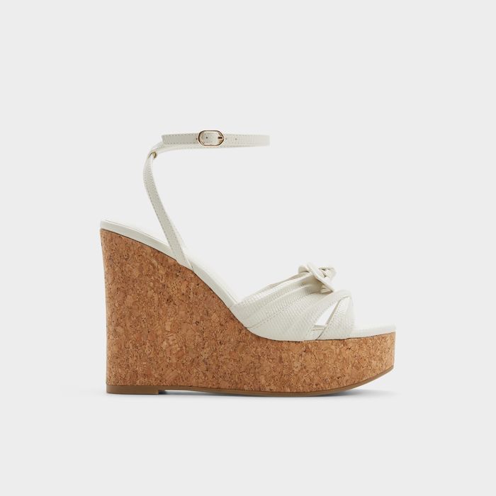 Wedge heeled sandals in white - TAINAH