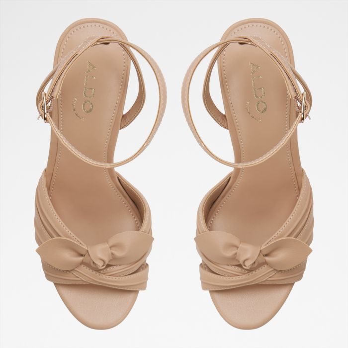 Wedge heeled sandals in beige - TAINAH
