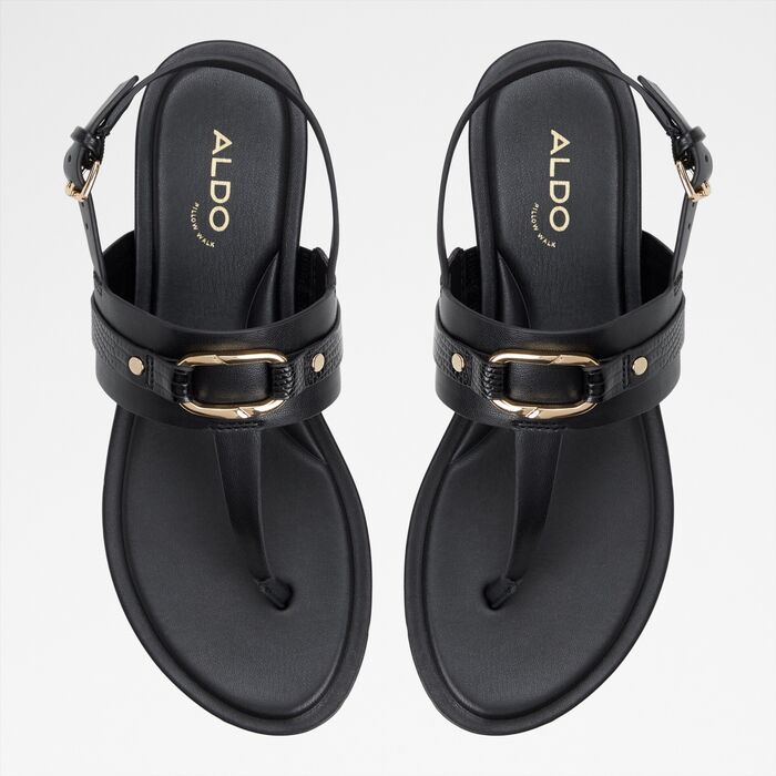 Flat sandals in black - TAYLEN