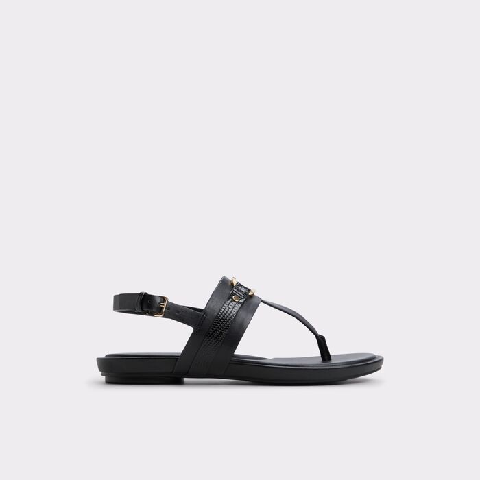 Flat sandals in black - TAYLEN